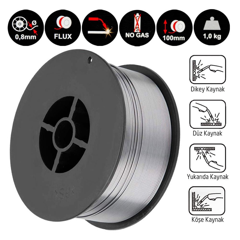 Eps Genera K108 Gazsız Gazaltı MIG Kaynak Teli 0.8 mm (1 Kg Makara)