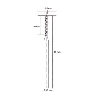 5042 Hobi Gravür Makinaları İçin HSS Matkap Ucu 0.5 mm