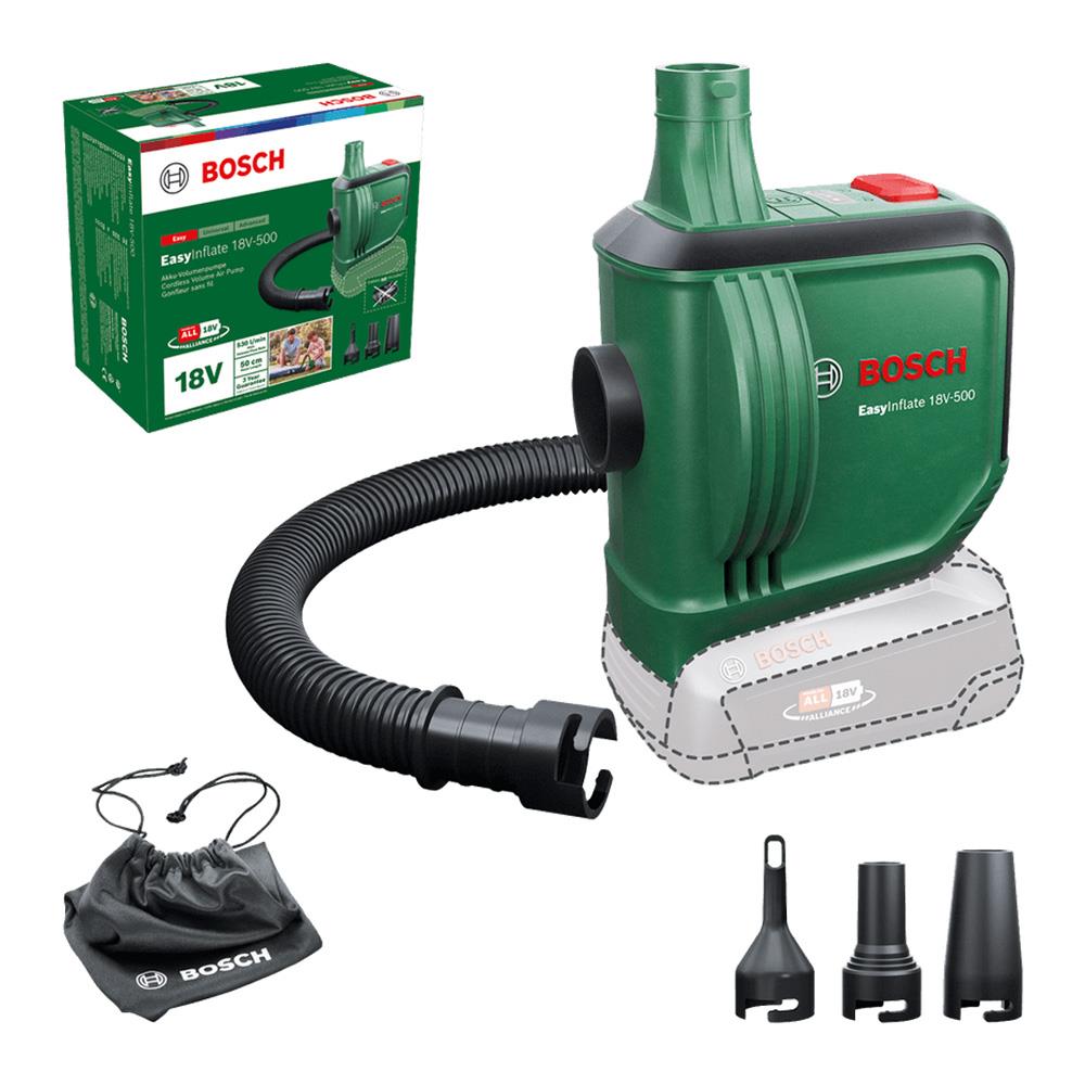 Bosch EasyInflate 18V-500 Hacimli Hava Pompası (Akü ve Şarj Cihazı Hariç)