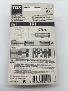 Tox Tri Plastik Dübel 6x36 mm 20 Adet