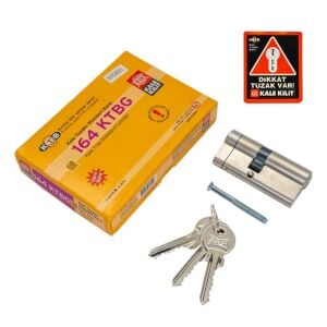 Kale Kilit 164 KTB G Tuzaklı Barel Kilit Göbeği 68 mm Nikel