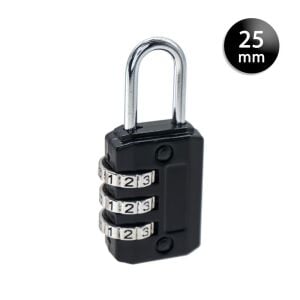 Ymk-1325 Üç Basamaklı Şifreli Asma Kilit Siyah 25 mm