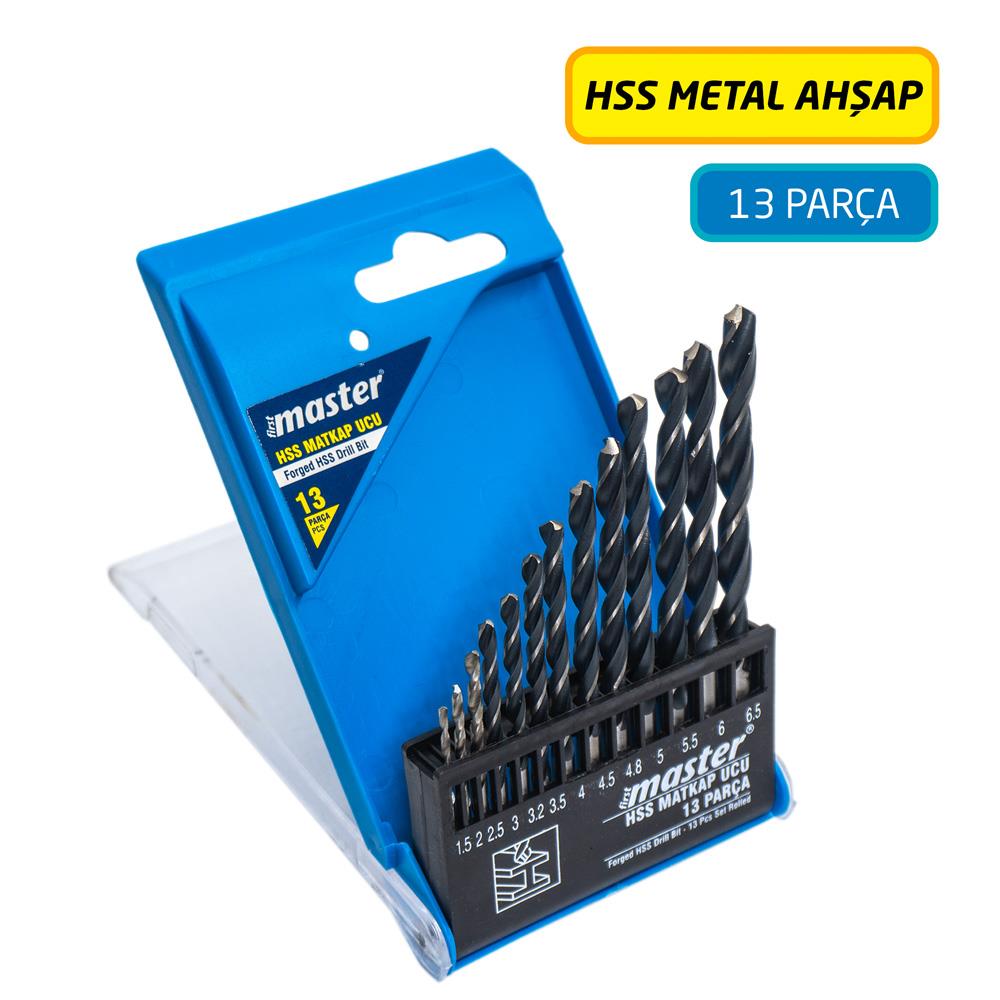 Master 530825 HSS Matkap Ucu Seti 1.5-6.5mm (13 Parça)