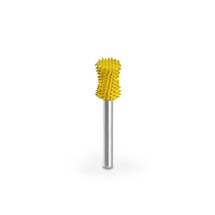 Saburrtooth 18CC14-40 İç Bükey Tam Kaplı Törpü 6.35 mm İnce Diş Sap:3.2 mm