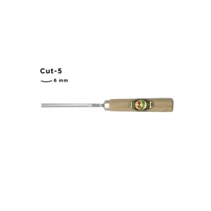 Kirschen Düz Oluklu Ağız Oyma Iskarpelası Cut5 - 6mm