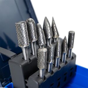 Tungsten Karbür Kalıpçı Freze Takımı (Sap: 6mm) 10 Parça