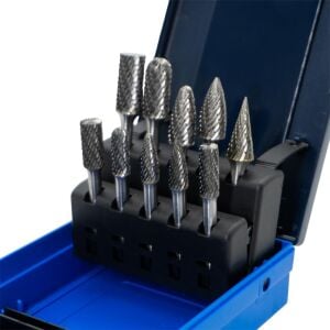 Tungsten Karbür Kalıpçı Freze Takımı (Sap: 6mm) 10 Parça