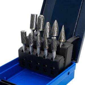 Tungsten Karbür Kalıpçı Freze Takımı (Sap: 6mm) 10 Parça