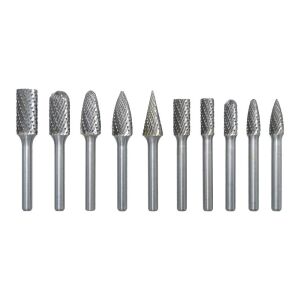 Tungsten Karbür Kalıpçı Freze Takımı (Sap: 6mm) 10 Parça