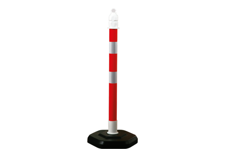 Evelux 12403 DBR Reflektörlü Dubalı Uyarı Dikmesi 63 mm 100 cm