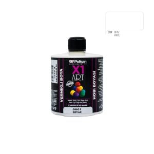 Polisan X1ART Vernikli Hobi Boyası 420ml - 0001 Beyaz