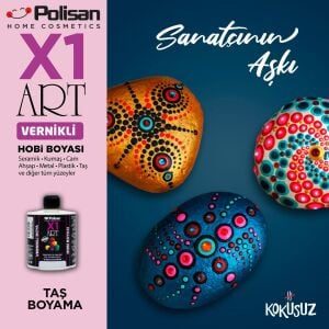 Polisan X1ART Vernikli Hobi Boyası 420ml - 0001 Beyaz