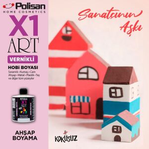 Polisan X1ART Vernikli Hobi Boyası 420ml - 0001 Beyaz