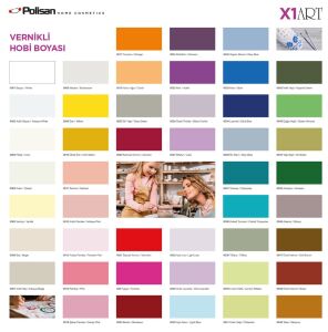 Polisan X1ART Vernikli Hobi Boyası 420ml - 0001 Beyaz