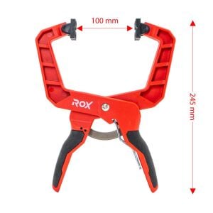 Rox 0355 Cırcırlı Hızlı Mandal Tip Kıskaç İşkence 100 mm