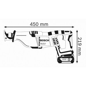 Bosch GSA 18 V-LI Akülü Tilki Kuyruğu Testere 18V 4.0Ah (Tek Akülü)