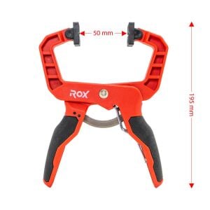 Rox 0354 Cırcırlı Hızlı Mandal Tip Kıskaç İşkence 50 mm