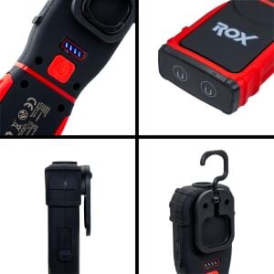 Rox 0222 Şarjlı Cep Tipi Çalışma Feneri 2000 Lümen