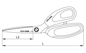 CETA FORM J18-250 Ofis Makası 250 mm