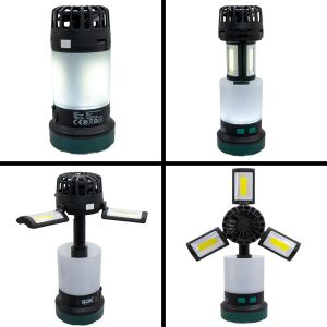 Rox 0218 Şarjlı Çok Fonksiyonlu Fanlı Outdoor Kamp Feneri 350 Lümen