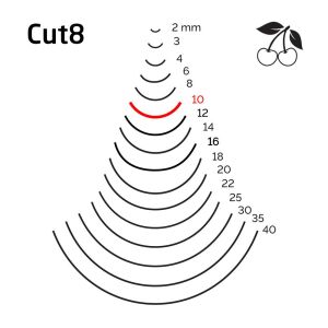 Kirschen 3108010 Düz Oluklu Ağız Oyma Iskarpela Cut8 - 10mm