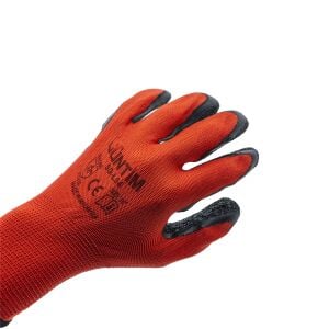 Güntim Kırmızı-Siyah Lateks Eldiven No:10