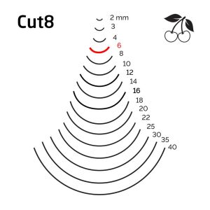 Kirschen 3108006 Düz Oluklu Ağız Oyma Iskarpela Cut8 - 6mm
