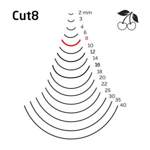 Kirschen 3108008 Düz Oluklu Ağız Oyma Iskarpela Cut8 - 8mm