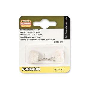 Proxxon 28297 Pamuk Polisaj Diski 2'li Set