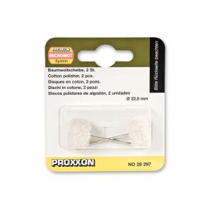 Proxxon 28297 Pamuk Polisaj Diski 2'li Set