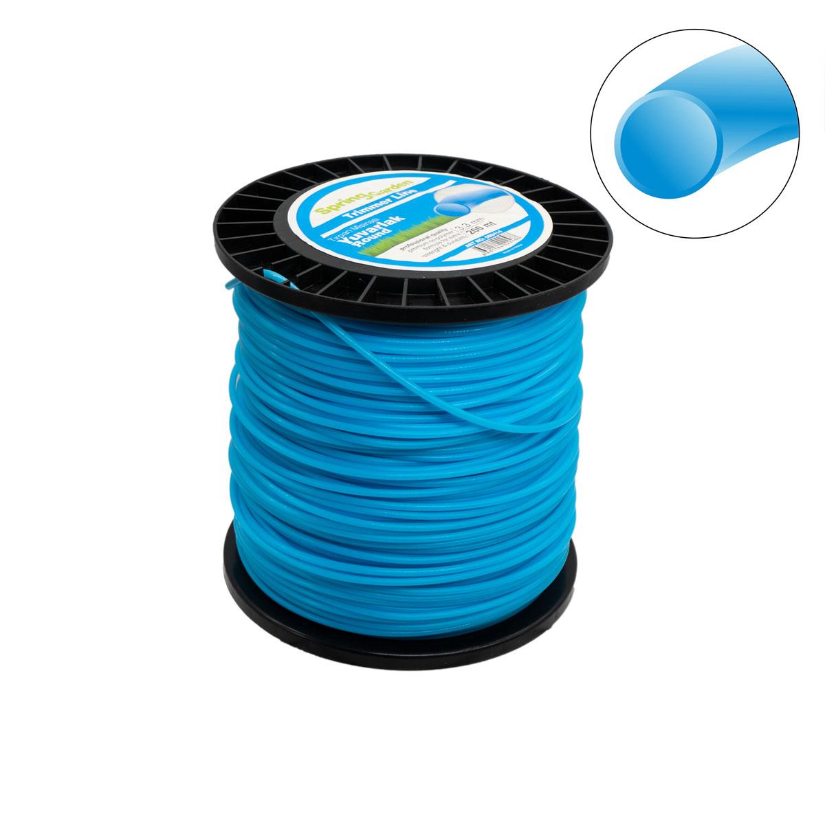 Motorlu Tırpan Misinası 3.3 mm 200 mt Yuvarlak (Diken, Ot, Çimen Kesme)