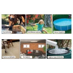 Rainpump CS550P-N Plastik Gövdeli Temiz Su Drenaj Dalgıç Pompa