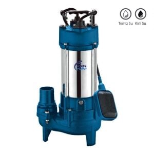 Rainpump WVSDV750F Döküm Gövde Kirli Su Drenaj Dalgıç Pompa