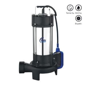 Rainpump WVSD-1800WB Döküm Gövde Bıçaklı Drenaj Dalgıç Pompa 2.4Hp