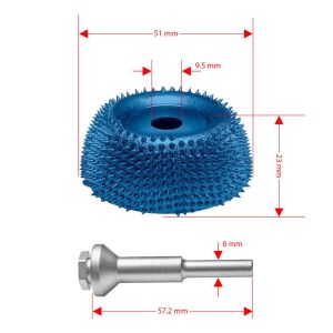 Kutzall CW200X90 Kalın Diş Ahşap Çanak Törpü 51 mm