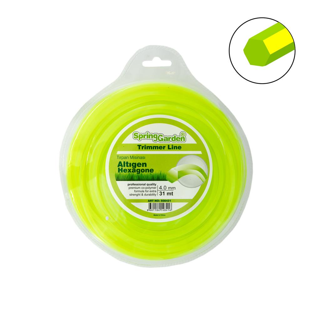 Motorlu Tırpan Misinası 4.0 mm 31 mt Altıgen (Diken, Ot, Çimen Kesme)