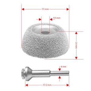 Kutzall CW200O230 İnce Diş Ahşap Çanak Törpü 51 mm