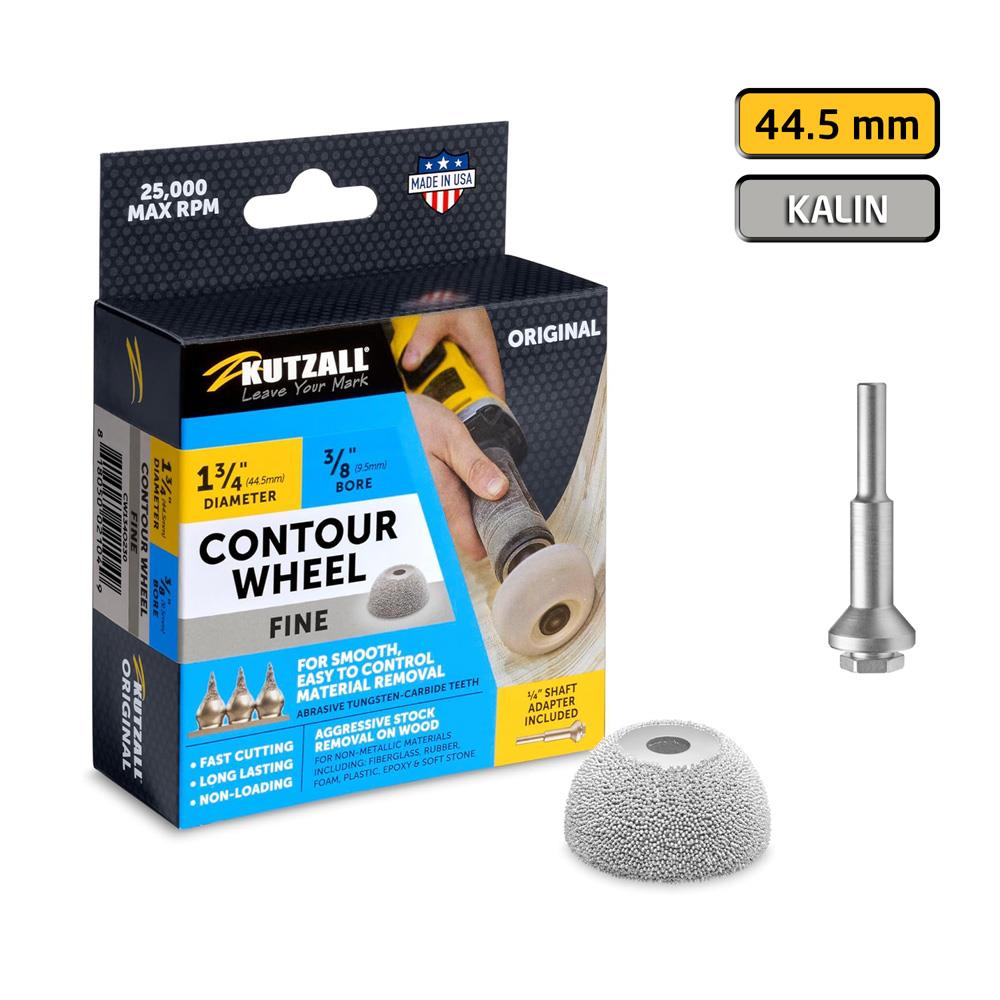 Kutzall CW134O230 İnce Diş Ahşap Çanak Törpü 44.5 mm