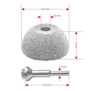Kutzall CW134O230 İnce Diş Ahşap Çanak Törpü 44.5 mm
