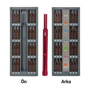 Rox 0157 Manyetik Elektronikçi Hassas Tornavida Seti 49 Parça