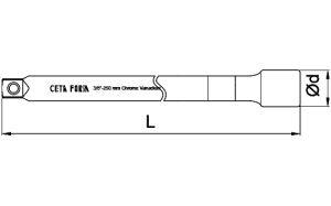 CETA FORM C11-77  3/8'' Uzatma Kolu 250 mm