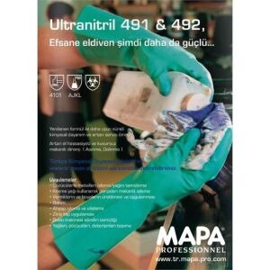 MAPA Ultranitril 491 Kimyasal Koruma Eldiveni No:9
