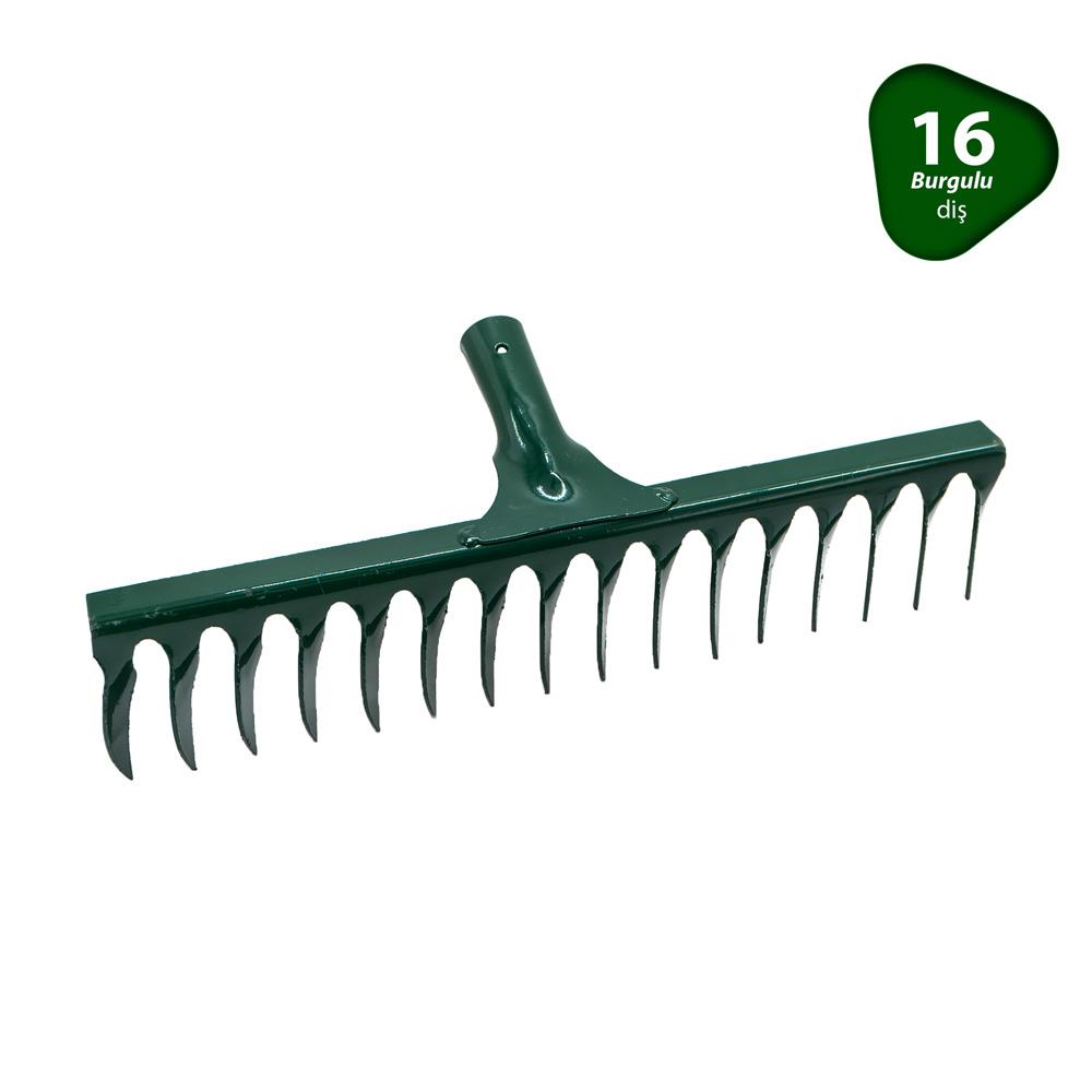 Sapsız Metal Burgulu Tırmık 16 Diş