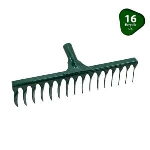 Sapsız Metal Burgulu Tırmık 16 Diş