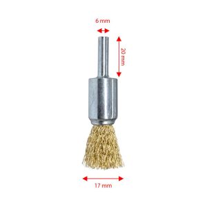 6252 Pimli Kalem (Kovan) Tel Fırça Sarı Telli 17 mm