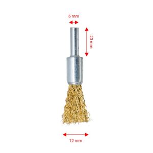 6250 Pimli Kalem (Kovan) Tel Fırça Sarı Telli 12 mm
