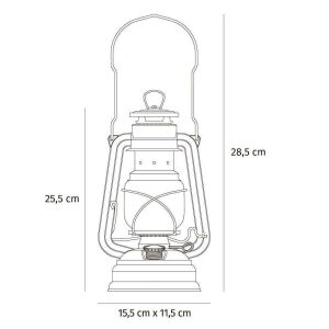 Feuerhand 276-Kobalt Mavi Gaz Yağlı Kamp Lambası