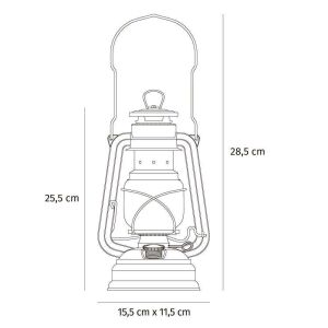 Feuerhand 276-Kobalt Mavi Gaz Yağlı Kamp Lambası