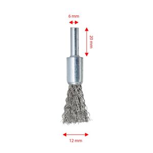 6251 Pimli Kalem (Kovan) Tel Fırça Gri Telli 12 mm
