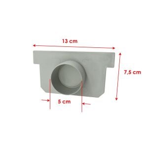 Plastik Drenaj Kanalı Tapası 13x7,5 cm